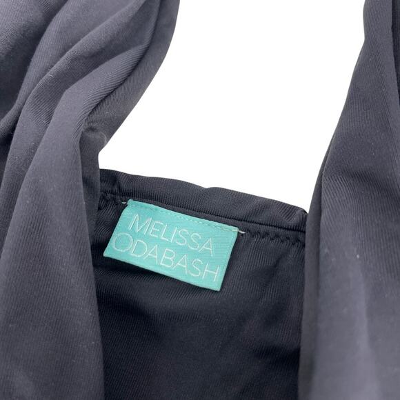 Melissa Odabash Panarea One Piece Swimsuit Black Gold Size 12 - Picture 6 of 7